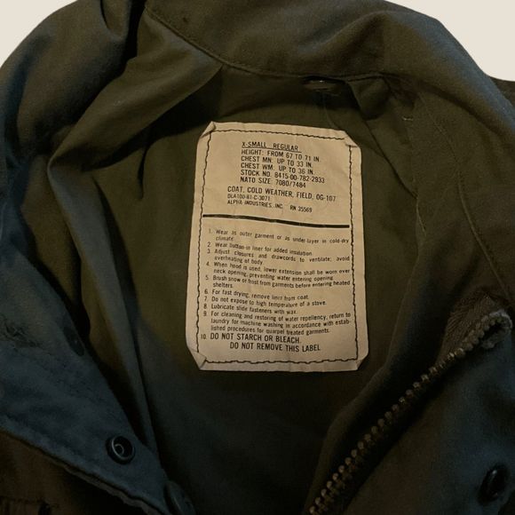 Alpha Industries Field Jacket Forest Green Size XS - Picture 2 of 4